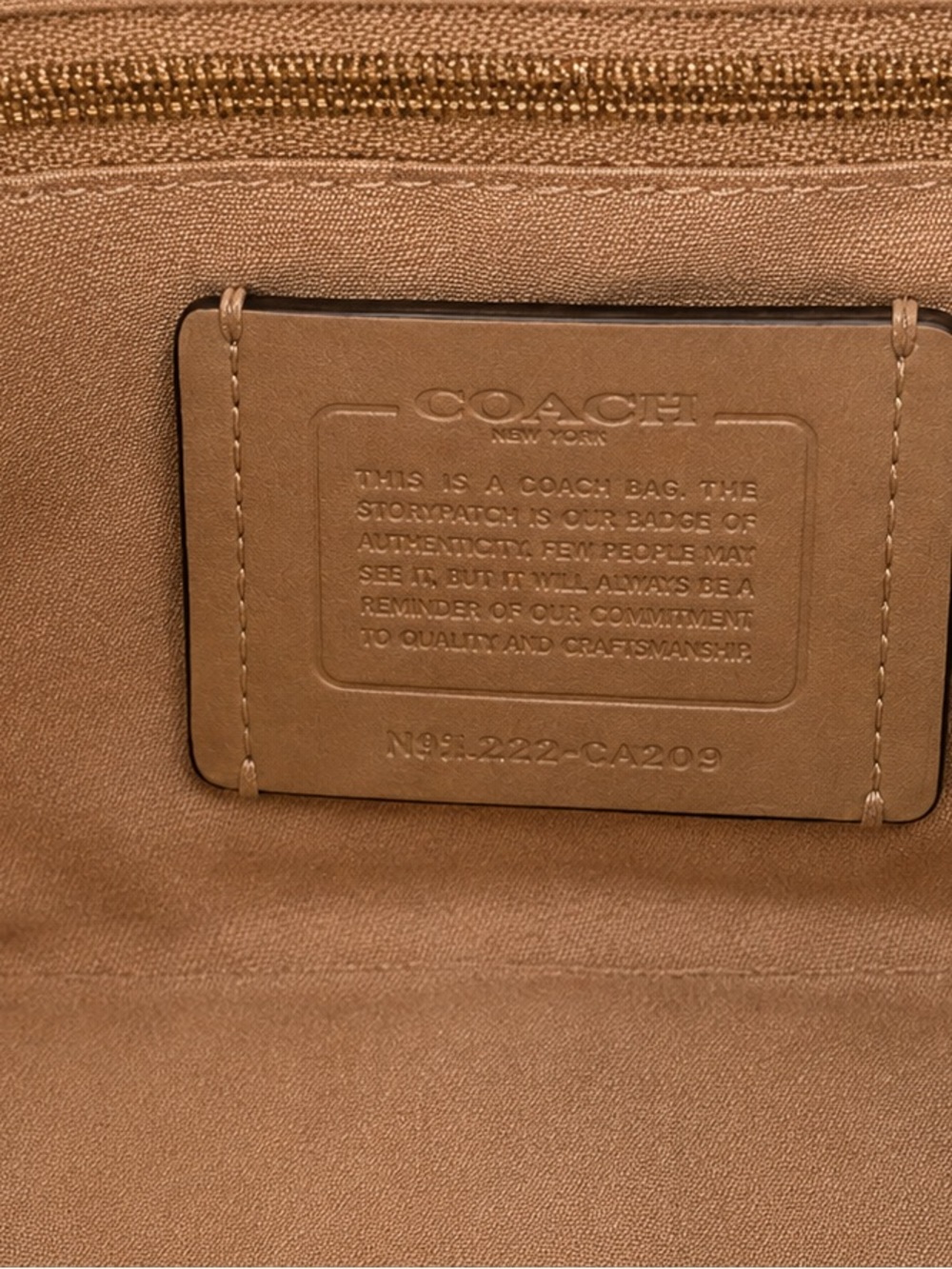 Coach Eliza Shoulder Bag in Bone with Gold Hardware | WORN ONCE - Picture 6 of 14